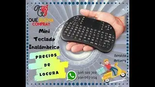 Super Miniteclado Mouse Inalambrico con luces - Que Buena Compra