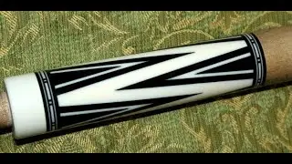 JD Custom Cues - 2011 Ebony & Ivorine Monochrome Cue For Candy Pietzsch