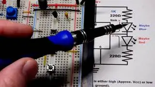 555 timer bistable mode flip flop demonstration circuit step by step build and explanation