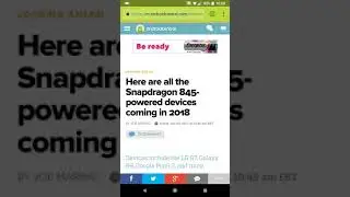 Expected Snapdragon 845 processor devices