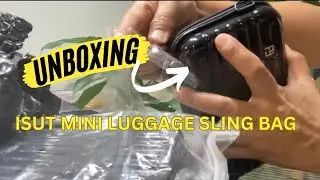 UNBOXING ISUT MINI LUGGAGE SLING BAG #unboxing #adayinmylife | @leahdemecillo