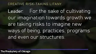 Liturgy for Creative Risk-Taking