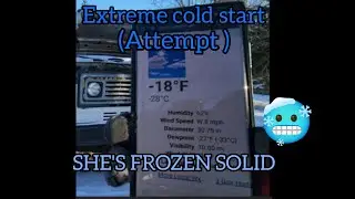 Extreme C60 cold start attempt. RIP starter.