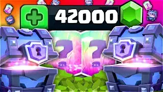 42000 GEMS CHEST OPENING! GETTING NEW LEGENDARY w/ LIVE REACTION! | Clash Royale $300 ON NEW UPDATE!