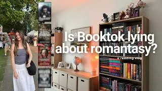 Is the BookTok hype real? Reviewing 4 popular BookTok romantasy books 📖🧝‍♀️ | A reading vlog
