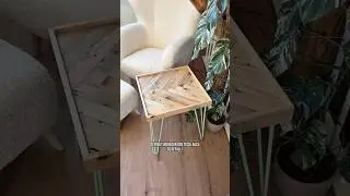Werbung/Beistelltisch aus Palettenholz 🪵🛠️ #craft #crafting #handcraft #woodworking #diy #interior