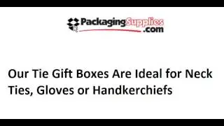 Tie Gift Boxes - Compact Apparel Gift Boxes
