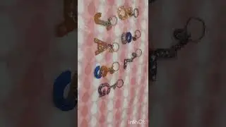 Resin keychain 😊 # keychain #resin# name letter#art