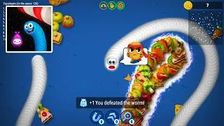Worms Zone .io - Hungry Snake - Gameplay Showcase (Android, iOS)
