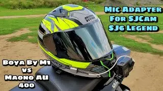 Mic Adapter For SJCam SJ6 Legend || Boya BYM1 vs Maono AU 400 Microphone