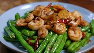 Shrimp and green beans recipe :: it was so delicious :: delicious food
