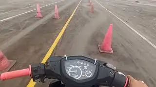 práctica de conos .truco para  no bajar el pie en el slalom ,zig zag y el ocho .