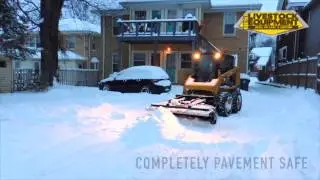 Best Lot Scraper plowing snow
