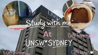 Exam Season Cafe Hopping at UNSW Sydney ☕️💻🇦🇺| Study with me at UNSW Campus| Sydney, Australia❤️🫶🏻