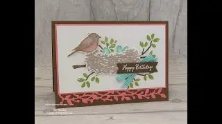 Birds & Branches - Landscape Birthday Card