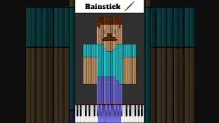 Minecraft Steve on A Lot of Different Instruments 🎹