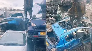 💥VRS Dismantling car process. Incredible Large Scale Scrap Car Process