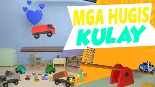 BalloonBoon - Matuto ang Hugis at Kulay kasama Trak at sasakyan at Seesaw | awit cartoon ng mga bata