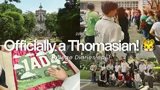 college diaries ep.1 🐯 | OFFICIALLY a THOMASIAN?! ✨ enrollment szn, UST reconsideration, orientation