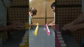pickup cup race but with chopstick #sonvsdad #challenge #viralreels #game