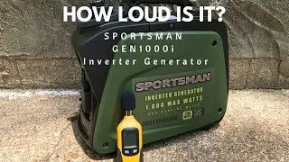 How loud is the Sportsman GEN1000i 800 / 1000 watt Inverter Generator?