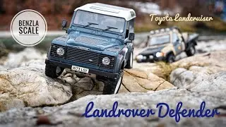 RC4WD Landrover Defender and Boomracing BRX01 Toyota Landcruiser