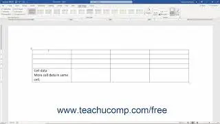 Word 2019 and 365 Tutorial Creating Tables Microsoft Training
