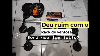 Comprei um rack de ventosa e deu ruim (N&atilde;o funciona), o que fazer? Como adaptar para qualquer teto?