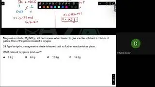 AS Level Chemistry 9701 Moles part 10