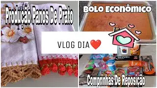 Produção Meu Dia Crochê/Fiz Bolo Delicioso/Comprinhas de Reposição 