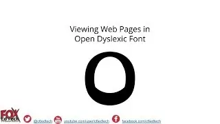 View Web Pages in the Open Dyslexic Font