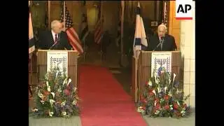 WRAP: Cheney meets Sharon, briefing + visits Holocaust memorial