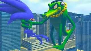 VECTOR THE CROCODILE VS ALL SHIN SONIC TAPES FAMILY In Mod!