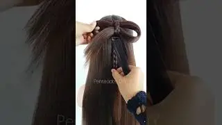 Easy hairstyle 🌺 #braids #beauty #hairstyle #hair #viralizar #hairstyles
