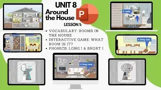 Power Up 1 U8L1 - Cambridge Power Up 1 Unit 8 Vocabulary & Phonics Games | Rooms in the House |