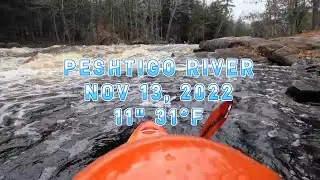 Peshtigo River kayak 11 13 22