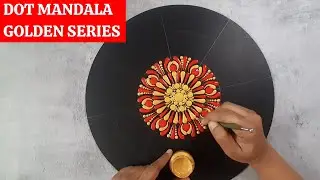 Dot Mandala on MDF | (Dot mandala for beginners) | Golden Series | 3 | 2022 | ATM Creations