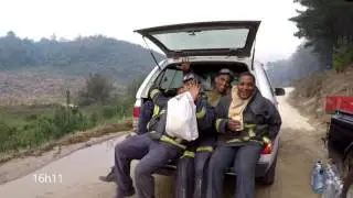 Knysna Fires - Fire crew burning a back burn at Elandskraal