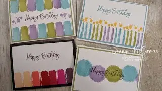 Easy to make cards with a simple stamp set Textures and Frames from Stampin Up