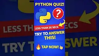 Python Quiz #5 | Can You Answer This? 🐍 #coding #codingbat #programming #python #pythoncoding
