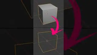 How to make transparent cube in Blender #shorts #blender #blender3d