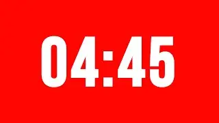4 Minute 45 Second Timer With Alarm Without Music