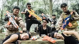 Alpha Nerf War: Alpha Warriors Nerf Guns Fight Criminal Tycoon Group Assassin's Rescue Mission Fails