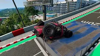 MEGA RAMP JUMP FALL CARSH - BeamNG.drive