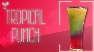 😋Tropical Punch Mocktail 🍹 #shorts