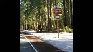 Driving to Crater Lake 3/2020