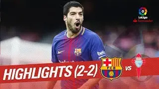 Resumen de FC Barcelona vs RC Celta (2-2)
