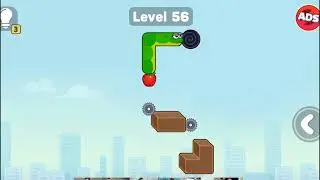Snake Puzzle: Slither to Eat - Level 56 Gameplay 