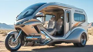 Трехколесный кемпер Retro Camper Trike 2026 уничтожает продажи автодомов! Этот трехколесный кемпе...