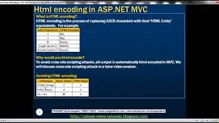 Part 49   Html encoding in asp net mvc